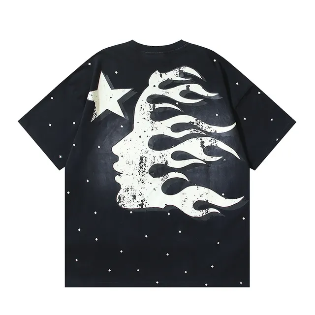 Hellstar Double-Sided Graphic Print Oversized T-Shirt
