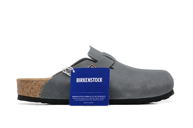 Birkenstock Arizona Gray Suede Clog