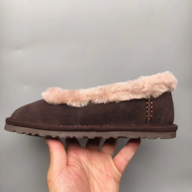 UGG Tasman Brown Suede Shearling-Lined Loafer