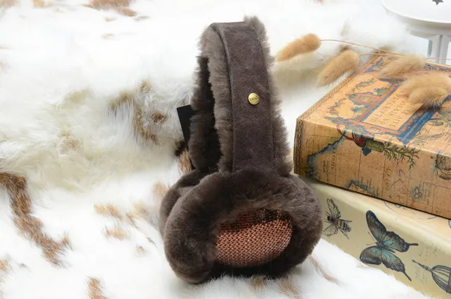 Black Brown Fur-Lined Mesh Interior Beanie