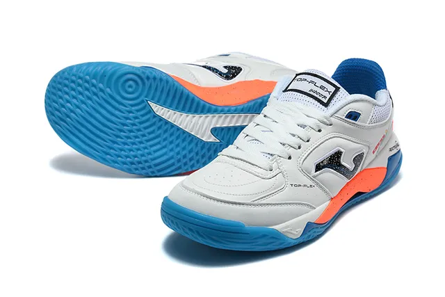 Joma Lex White Blue Low-Top Mesh-and-Synthetic Upper Sneakers