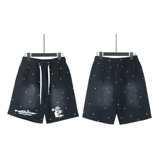 Hellstar Star Print Graphic Shorts
