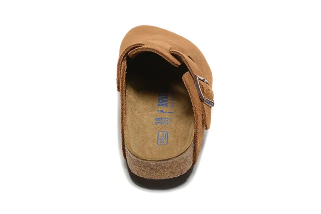 Birkenstock Arizona Brown Suede Upper Single-Buckle Strap Casual Shoes