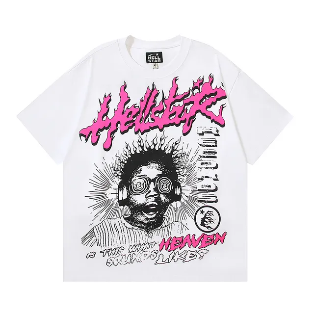 Hellstar Graphic Flame Print Oversized T-Shirt