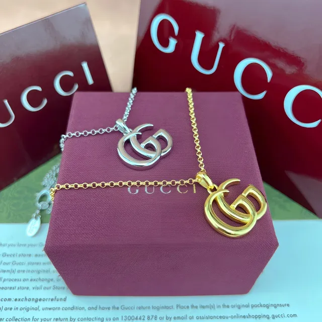 Gucci GG Marmont Gold-Tone Interlocking G Chain Bracelet