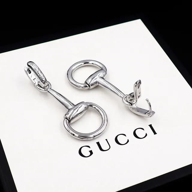 Gucci Horsebit 1955 Silver-Tone Horsebit Earrings