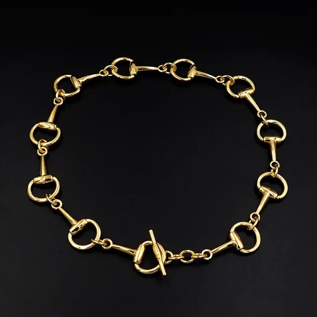 Gucci Horsebit 1955 Gold-Tone Horsebit Link Necklace