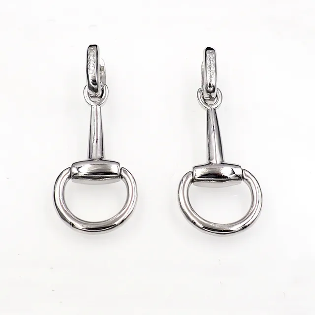 Gucci Horsebit 1955 Silver-Tone Horsebit Earrings