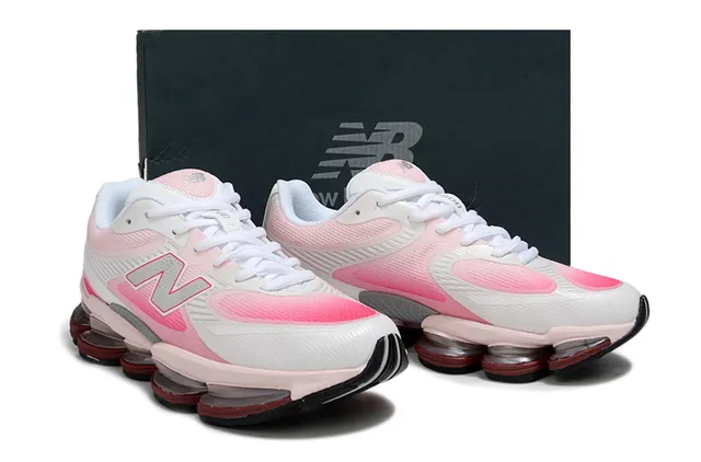 New Balance 9060 Pink and White Lifestyle Sneakers