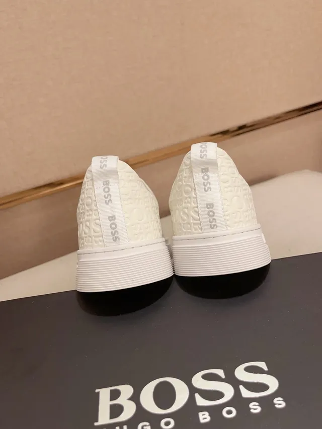Hugo Boss Monogram Slip-On White Lifestyle Sneakers