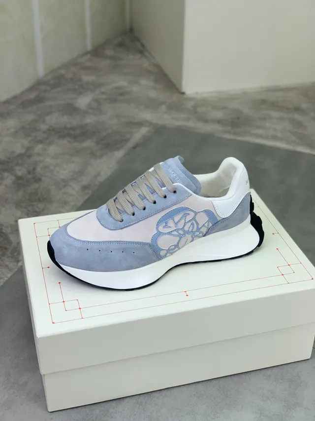 Alexander McQueen Oversized Sneaker Light Gray Suede Lifestyle Sneakers