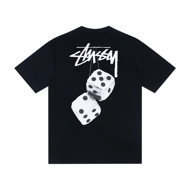 Stussy Stock Logo Dice Graphic T-Shirt
