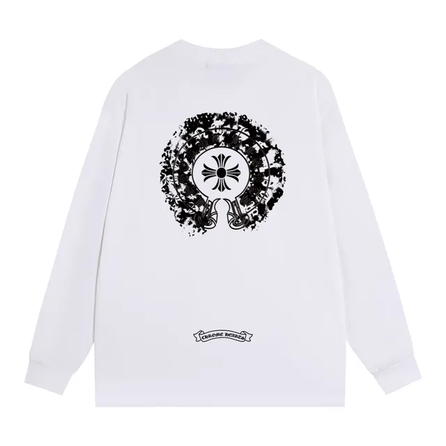 Chrome Hearts Graphic Print Long-Sleeve Crewneck T-Shirt
