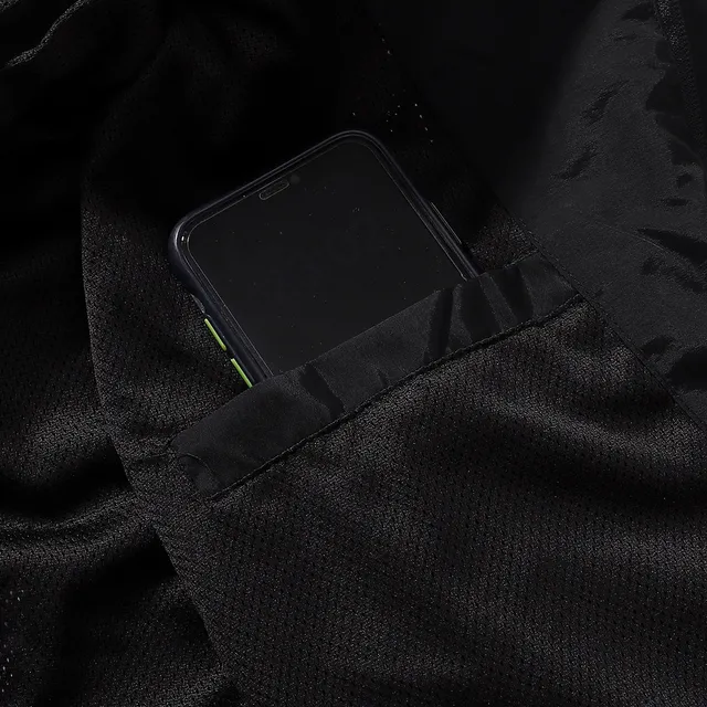 Supreme Black White Full-Zip Contrast-Panel Windbreaker