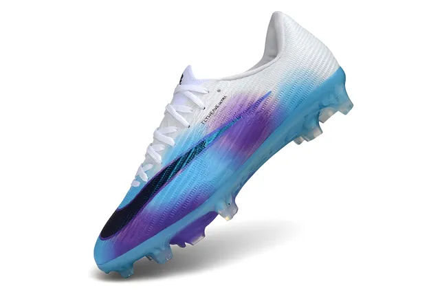 Nike White Multicolor Flyweave Ultra Upper Gradient Iridescent Overlay Firm-Ground Soccer Shoes