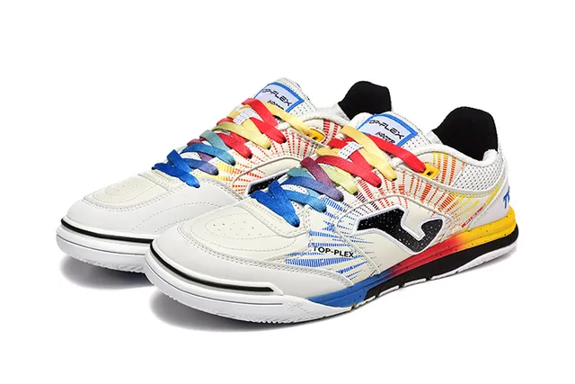 Joma Rebound Multicolor Black Geometric Color-Blocked Upper Synthetic Mesh And TPU Overlays Sneakers