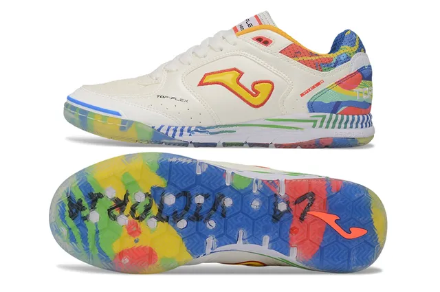 Joma Multicolor White Low-Top Graphic Upper Sneakers