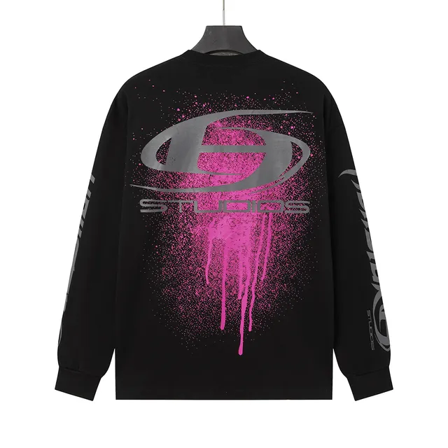 Hellstar Spray Graphic Long-Sleeve T-Shirt