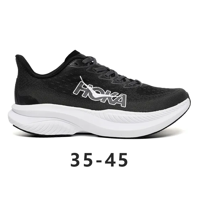 Hoka Mach 6 Black White Running Shoes