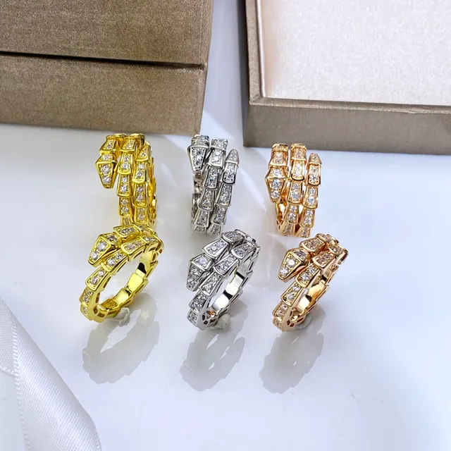 Bvlgari Gold White Multi-Row Coiled Pavé-Set Ring
