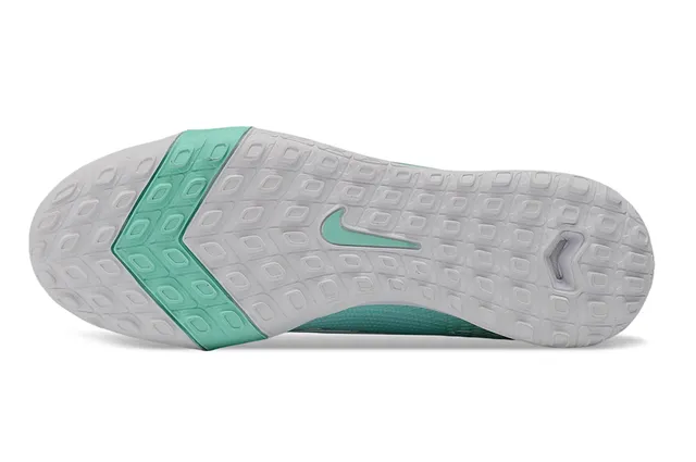 Nike Green White Knit Upper Low-Cut Indoor Soccer Shoes