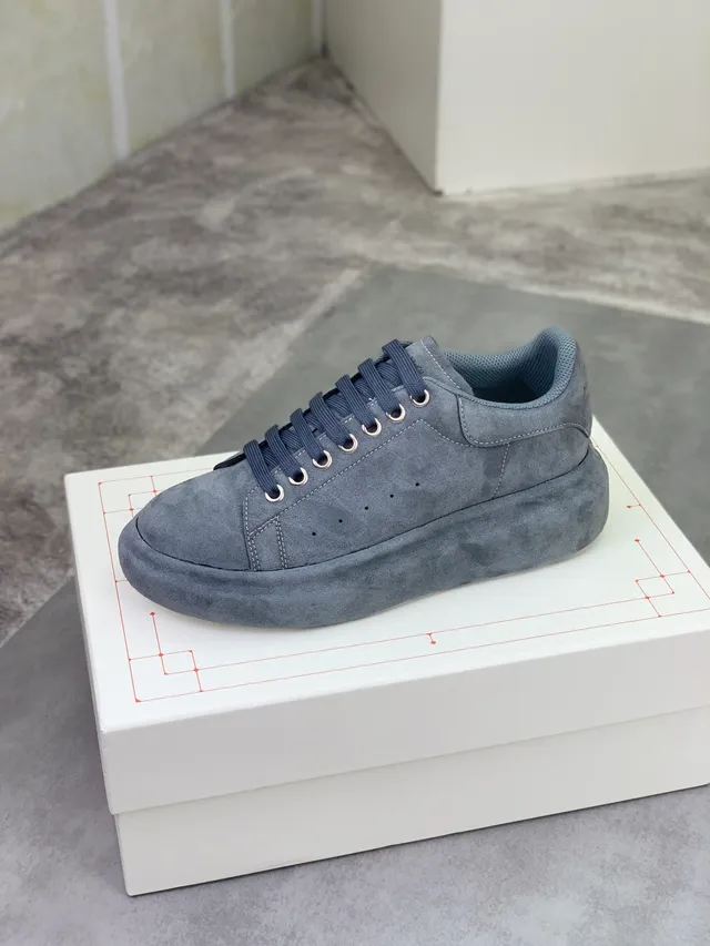 Alexander McQueen Oversized Sneaker Gray Suede Lifestyle Sneakers
