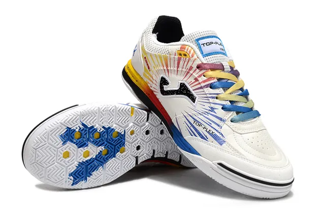 Joma Multicolor White Low-Top Mesh Upper Sneakers