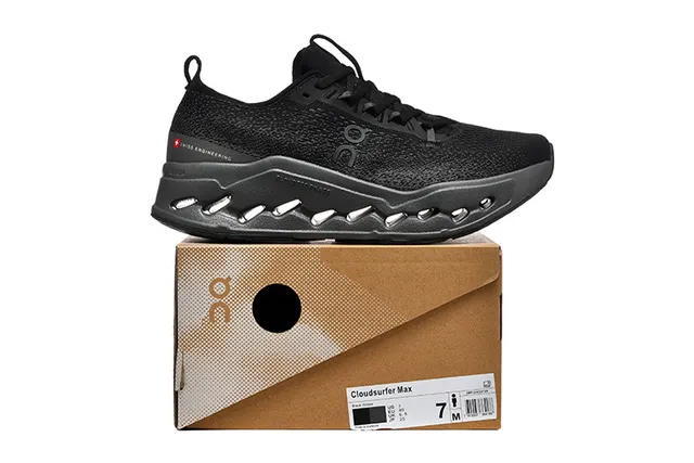On Cloudmonster Black Running Shoes