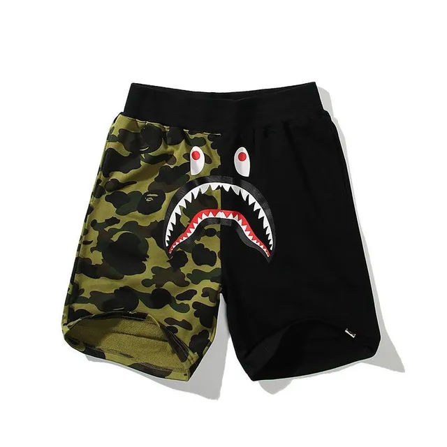 A Bathing Ape Multicolor Drawstring Waist Relaxed Fit Shorts