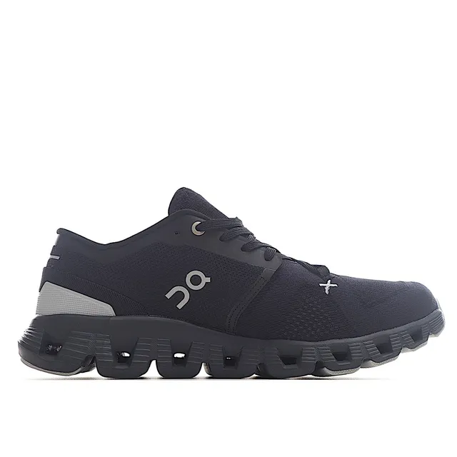 On Cloudmonster Black and Gray Running Shoes