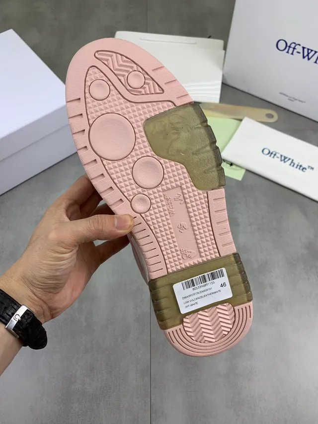 Off-White Pink Industrial Tag Zip-Tie Strap Lifestyle Sneakers