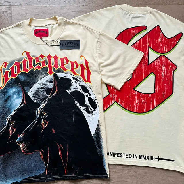 Godspeed Graphic-Print Double-Sided Vintage-Inspired T-Shirt