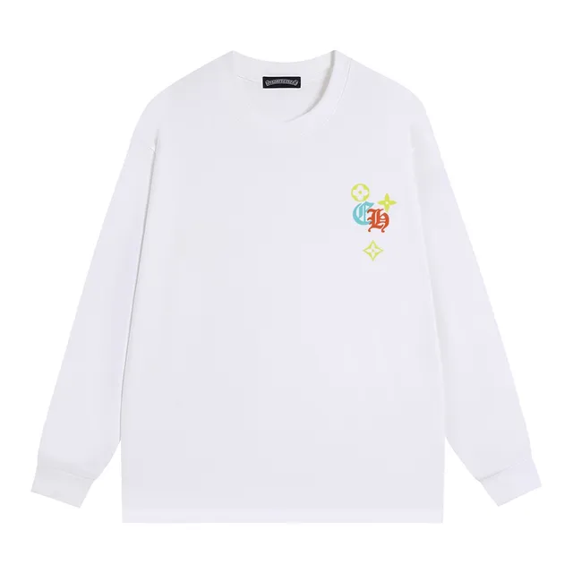 Louis Vuitton Black Multicolor Long-Sleeve Crewneck T-Shirt