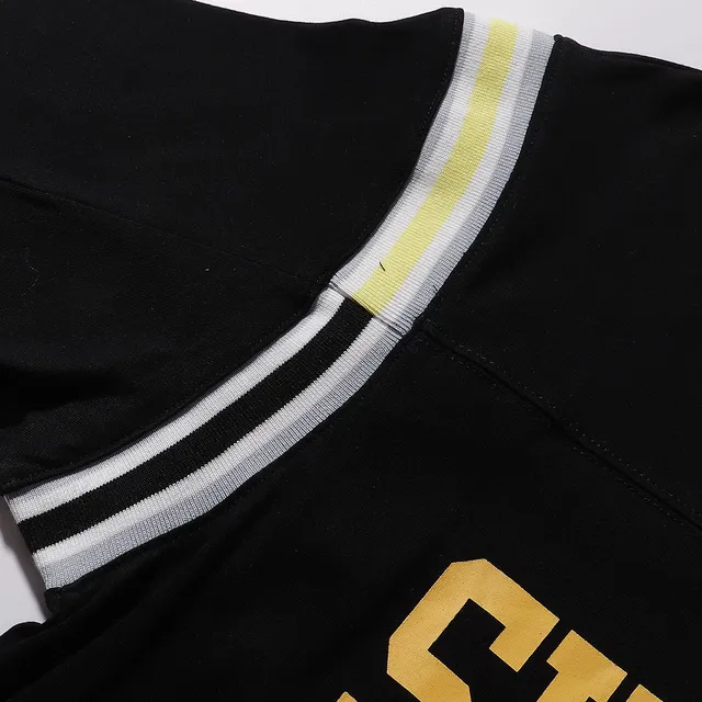 Supreme Black Gold Football Screen-Printed Front Graphic Jersey