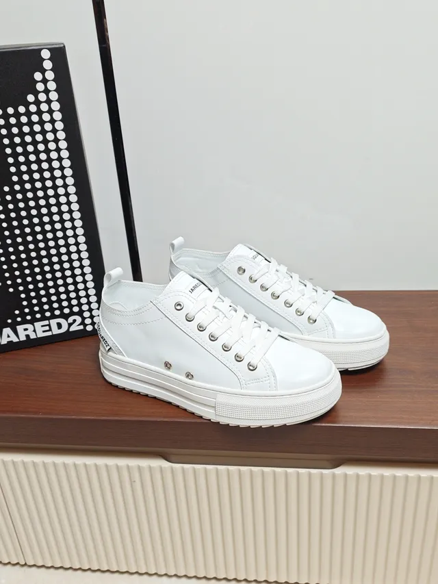 Dsquared2 ICON White Platform Lifestyle Sneakers
