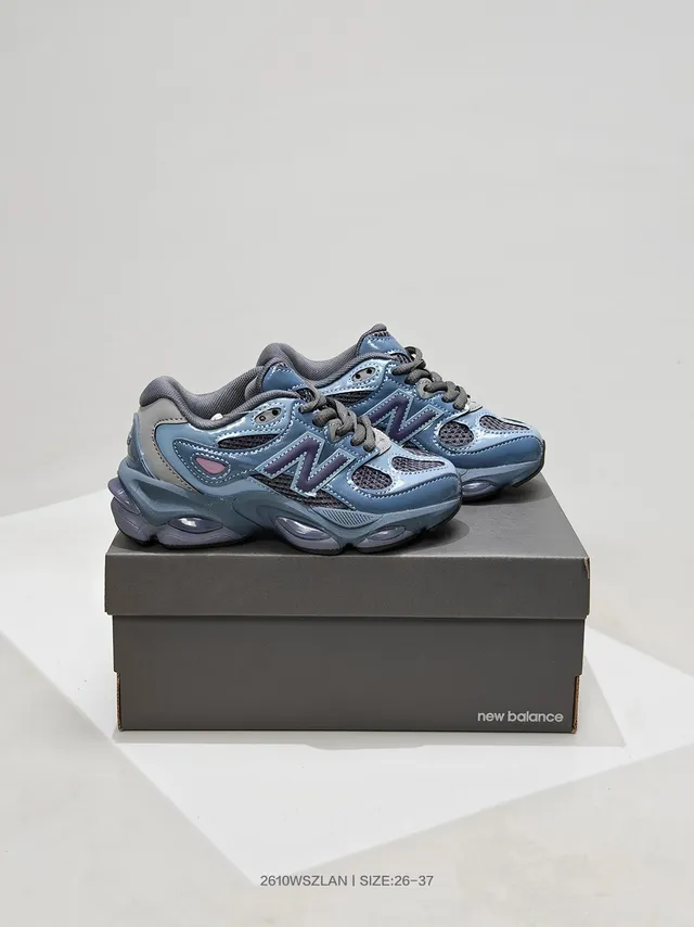 New Balance 9060 Gray and Black Chunky Sneakers