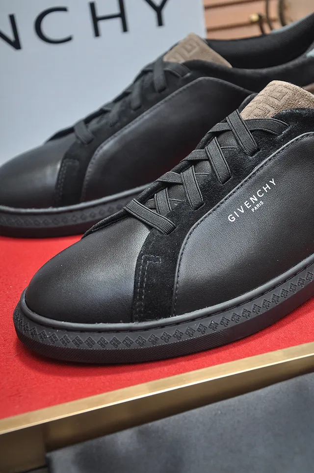 Givenchy City Sport Black Gray Suede Panel Lifestyle Sneakers