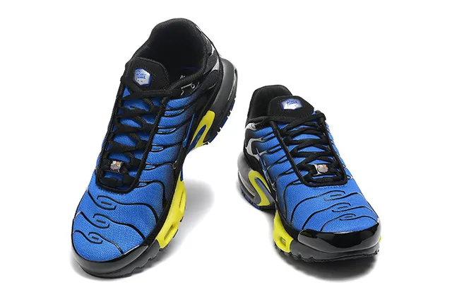 Nike Air Max Plus Volt Blue Black Lifestyle Sneakers