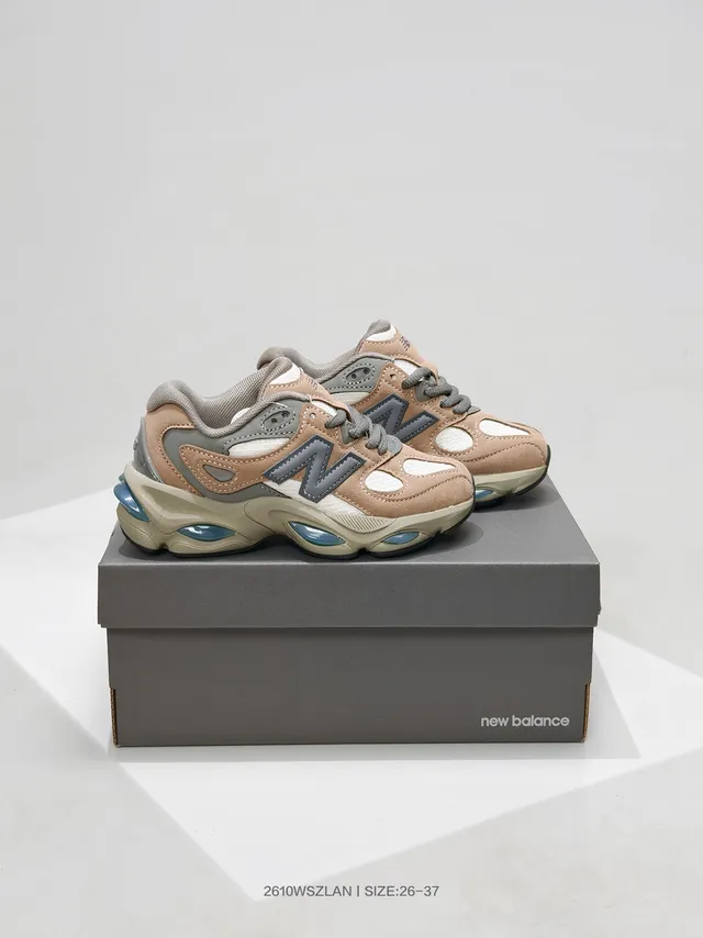 New Balance 9060 Gray and Black Chunky Sneakers