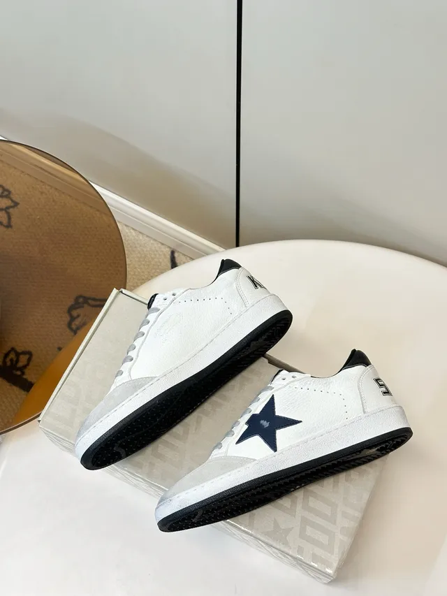 Golden Goose Ball Star White Navy Star Lifestyle Sneakers