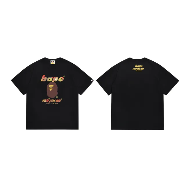 A Bathing Ape World Gone Mad Graphic Black T-Shirt