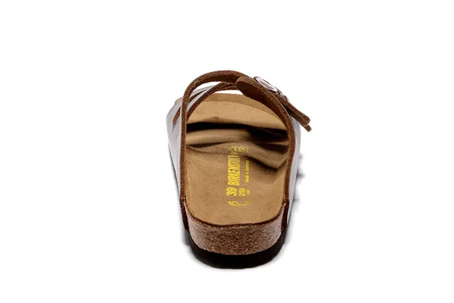 Birkenstock Arizona Brown Leather Three-Strap Casual Sandals