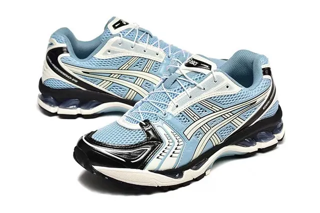 ASICS Gel-Kayano Light Blue Black White Running Shoes
