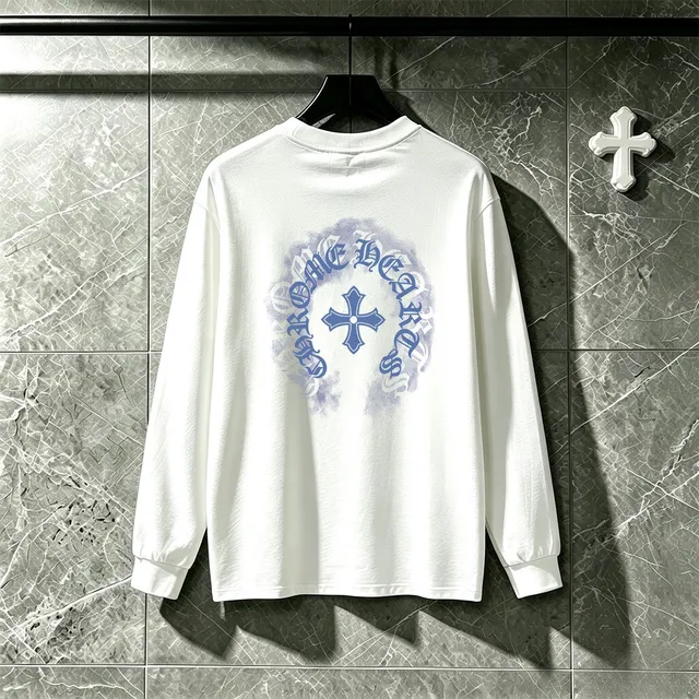 Chrome Hearts Graphic Print Black Long-Sleeve T-Shirt