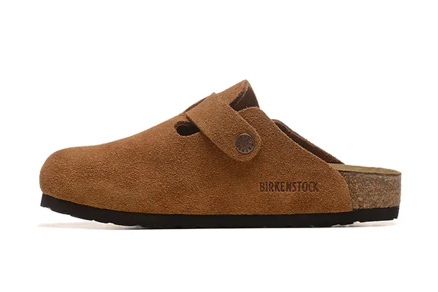 Birkenstock Arizona Brown Suede Upper Single-Buckle Strap Casual Shoes
