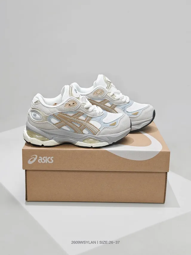 ASICS White Blue Midsole Mesh And Synthetic Overlay Chunky Sneakers