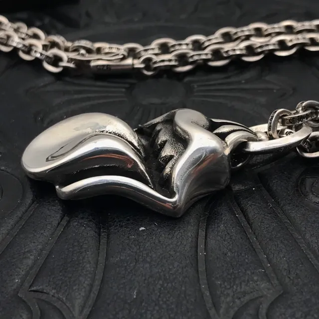 Chrome Hearts Rolling Stones Tongue Pendant Necklace