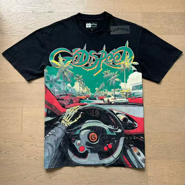 Godspeed Graphic Print Oversized T-Shirt