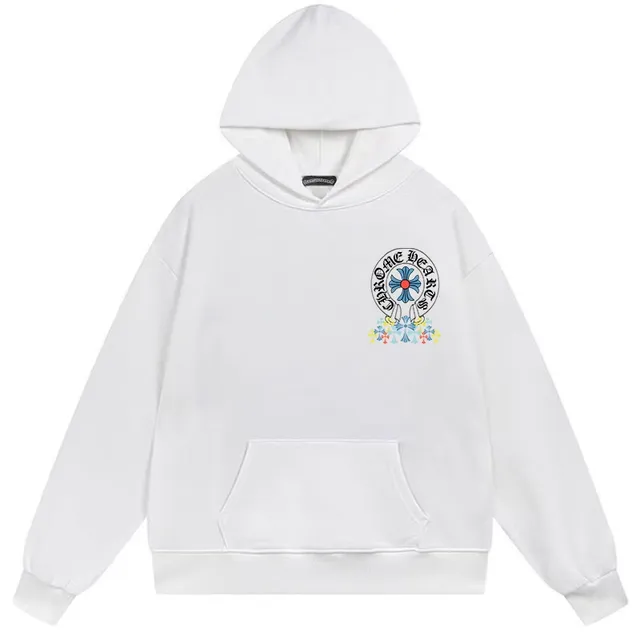 Chrome Hearts Cross Motif Embroidered Black Hoodie