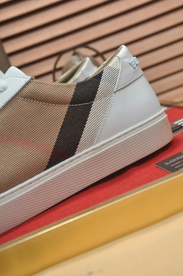 Burberry House Check Panel White Lifestyle Sneakers